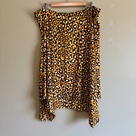 Who What Wear Scarf Hem Modern Leopard Midi Skirt- 18W - Picture 4 of 5